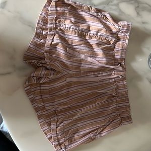 Toad & Co hemp and tencel elastic drawstring shorts